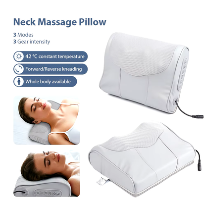 Electric Massager – Kneading Pillow for Back, Waist, and Head