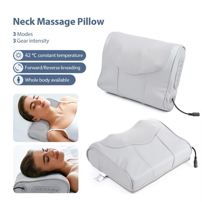 Electric Massager – Kneading Pillow for Back, Waist, and Head