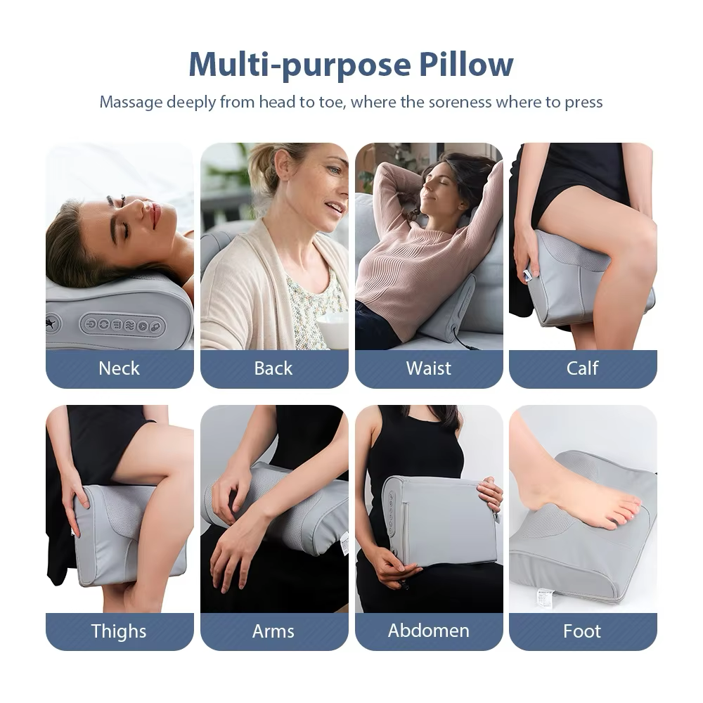 Electric Massager – Kneading Pillow for Back, Waist, and Head